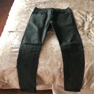 Forever 21 men’s green skinny jeans
